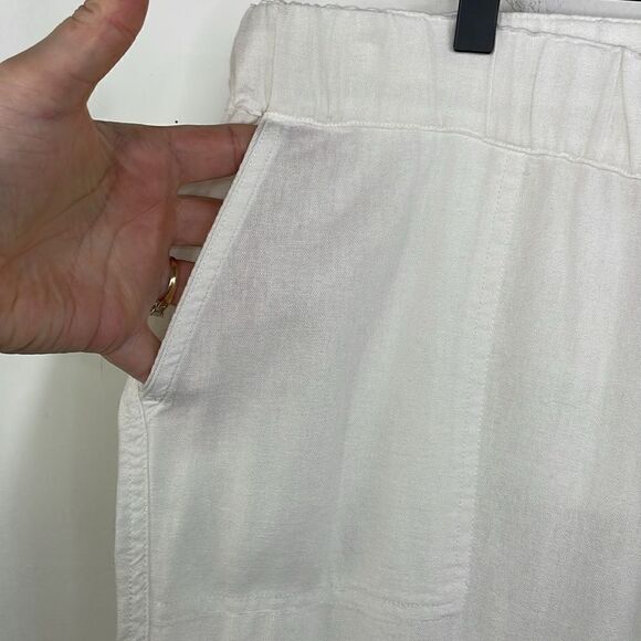 Caslon Pull On Wide Leg Pants Linen Blend size Large - Picture 6 of 11